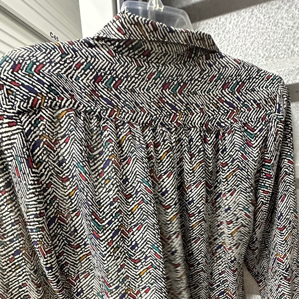 Vintage 1980s Kathy Comelli for Shapely Abstract Print Blouse – Size Small